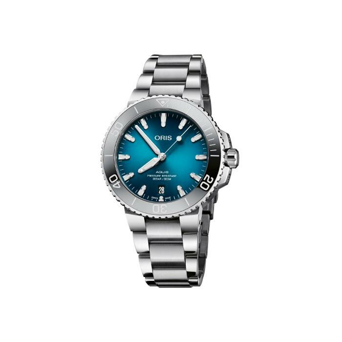 Oris Aquis Blue Steel watch