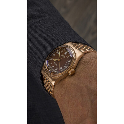 Montre Oris Big crown bronze pointer date