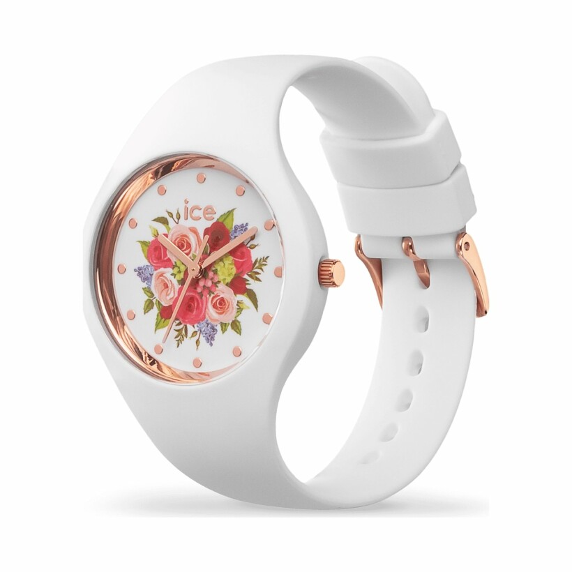 Montre Ice-Watch ICE flower - White bouquet - Small - 3H