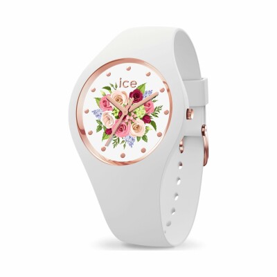 Montre Ice-Watch ICE flower - White bouquet - Small - 3H