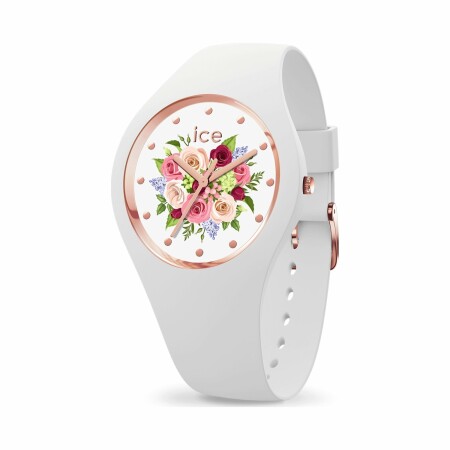 Montre Ice-Watch ICE flower - White bouquet - Small - 3H