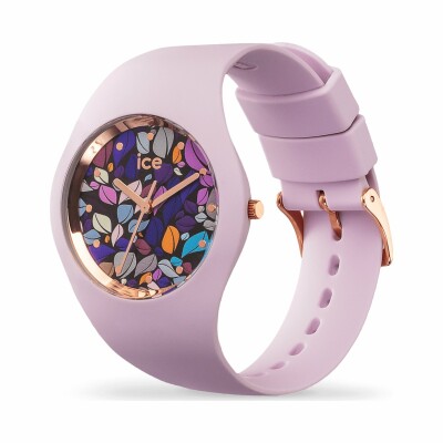 Montre Ice-Watch ICE flower - Lilac petals - Medium - 3H