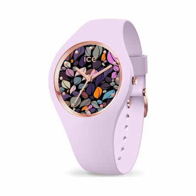 Montre Ice-Watch ICE flower - Lilac petals - Medium - 3H