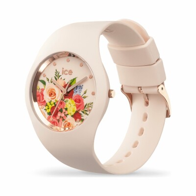 Montre Ice-Watch ICE flower - Pink bouquet â€“ Medium â€“ 3H