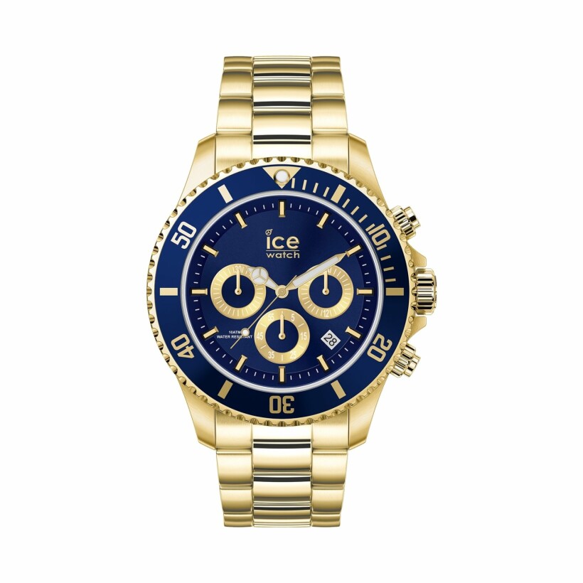 Montre Ice-Watch ICE steel - Gold blue - Medium - CH