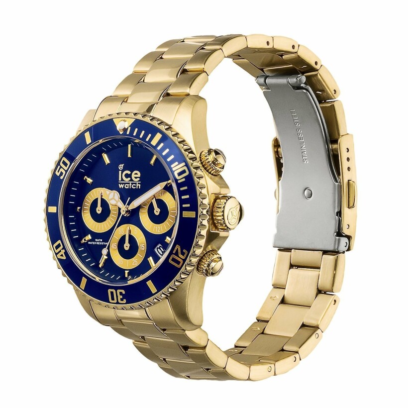 Montre Ice-Watch ICE steel - Gold blue - Medium - CH