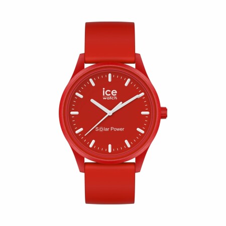 Montre Ice-Watch ICE solar power - Red sea - Medium