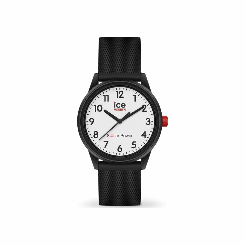 Montre Ice-Watch ICE solar power - Black white - Numbers - Small