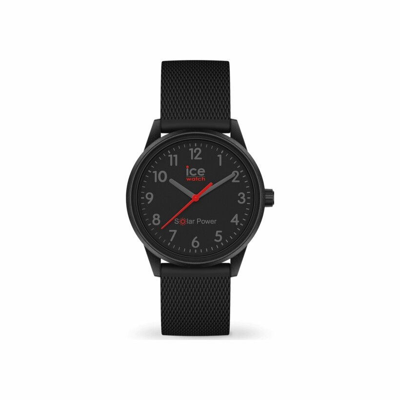 Montre Ice-Watch ICE solar power - Black red - Numbers - Small