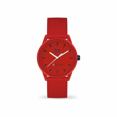 Montre Ice-Watch ICE solar power - Red navy - Small