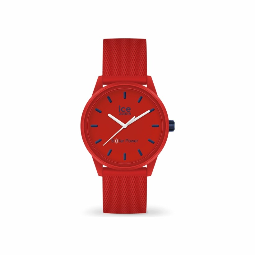 Montre Ice-Watch ICE solar power - Red navy - Small