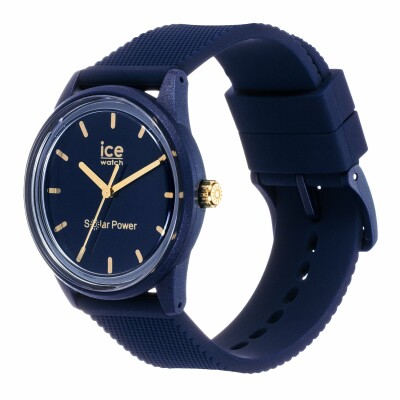 Montre Ice-Watch ICE solar power - Navy gold - Small