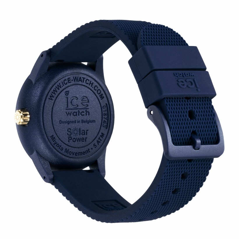 Montre Ice-Watch ICE solar power - Navy gold - Small