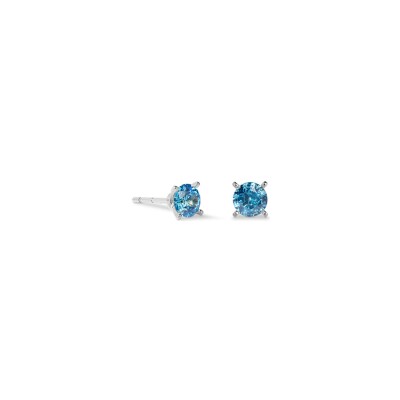 Boucles d'oreilles Coeur de Lion Glam Dot 5mm en acier et zircons