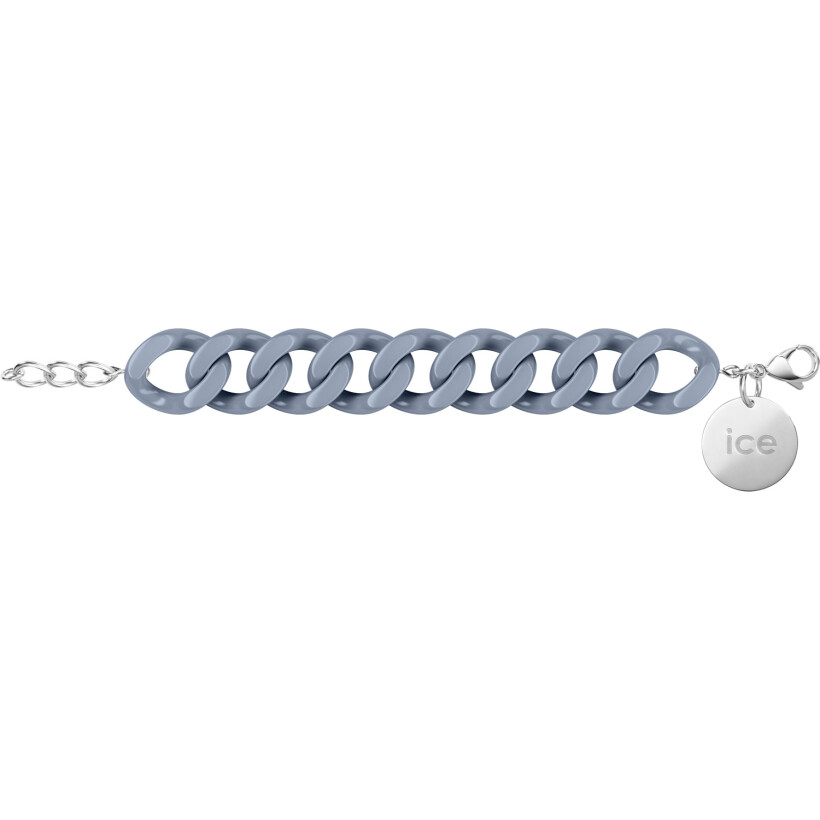 Bracelet chaîne Ice-Watch Ice Jewellery Artic blue en acétate et métal argenté