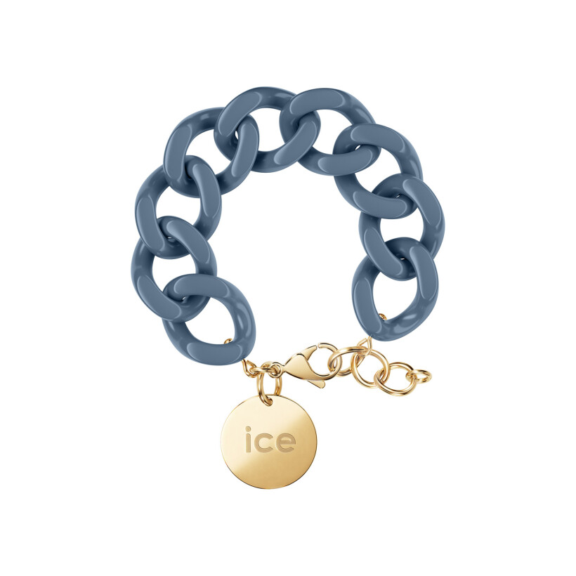 Bracelet chaîne Ice-Watch Ice Jewellery Blue horizon en acétate et métal doré