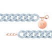 Bracelet chaîne Ice-Watch Ice Jewellery Pastel blue en acétate et métal doré rose