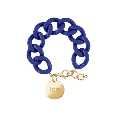 Bracelet chaîne Ice-Watch ICE jewellery Lazuli blue en acétate et métal doré