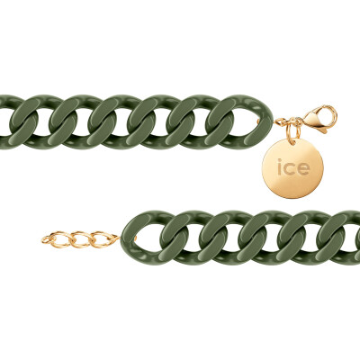 Bracelet chaîne Ice-Watch ICE jewellery Khaki en acétate et métal doré