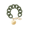 Bracelet chaîne Ice-Watch Ice Jewellery Khaki en acétate et métal doré