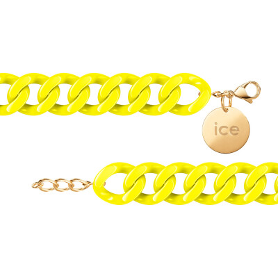 Bracelet chaîne Ice-Watch ICE Jewellery Flashy yellow en acétate et métal doré