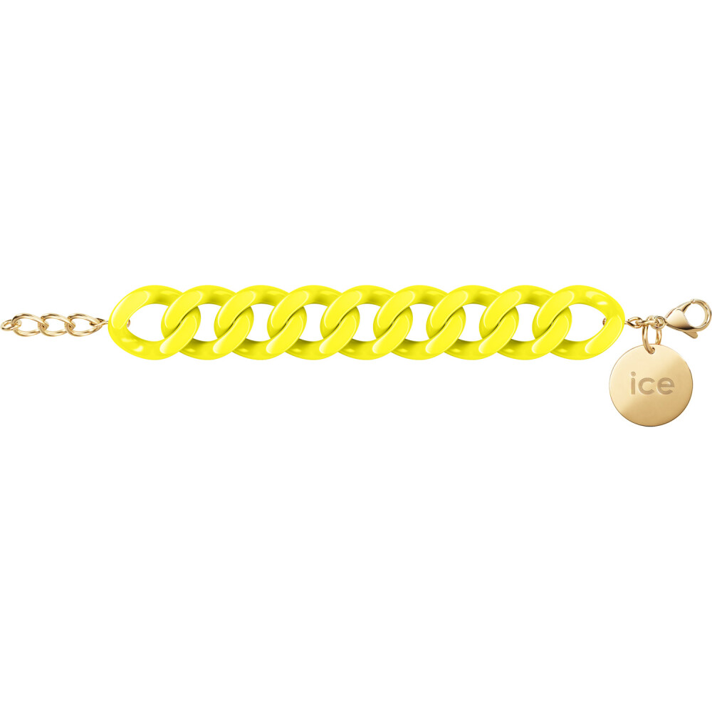 Bracelet chaîne Ice-Watch Ice Jewellery Flashy yellow en acétate et métal doré
