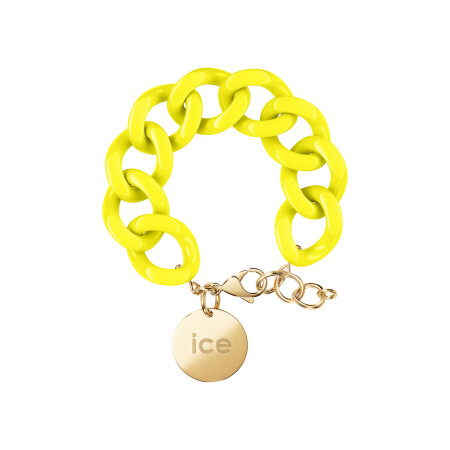 Bracelet chaîne Ice-Watch ICE Jewellery Flashy yellow en acétate et métal doré