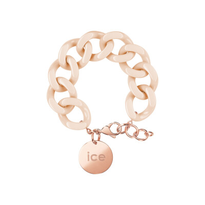 Bracelet chaîne Ice-Watch ICE jewellery Nude en acétate et métal doré rose