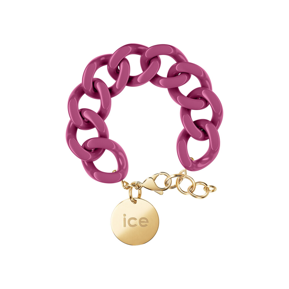 Bracelet chaîne Ice-Watch Ice Jewellery Orchid en acétate et métal doré