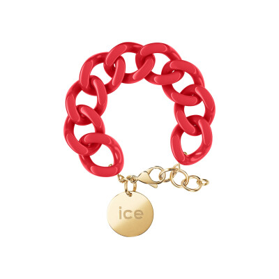 Bracelet chaîne Ice-Watch ICE jewellery Red passion en acétate et métal doré