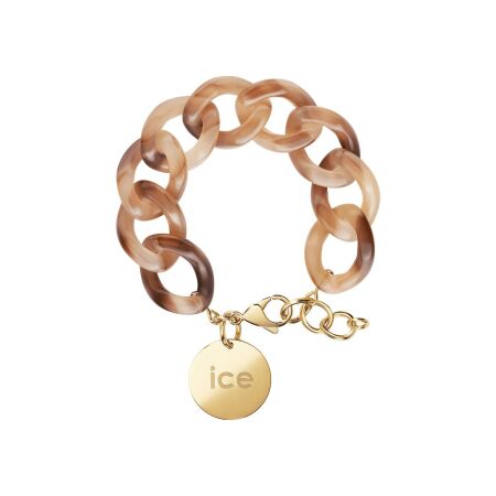 Bracelet chaîne Ice-Watch ICE jewellery Brown tan en acétate et métal doré