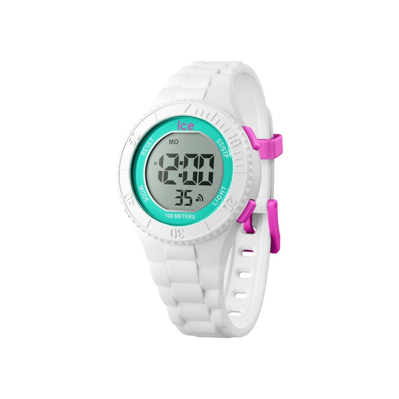 Montre Ice Watch ICE digit White turquoise