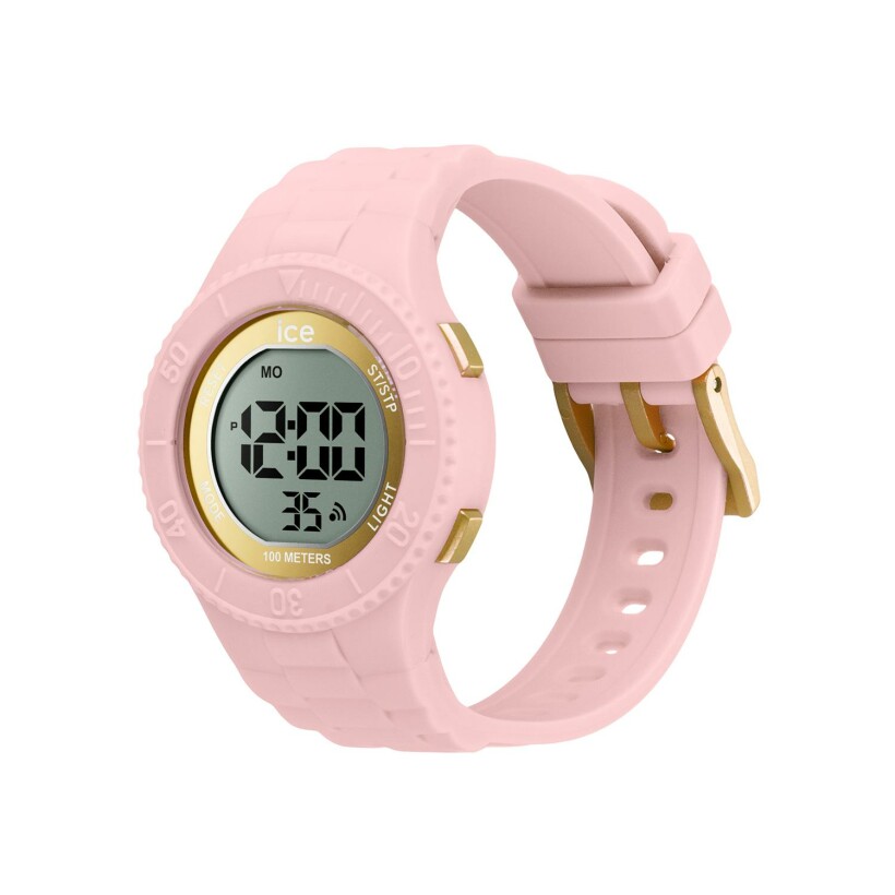 Montre Ice-Watch Ice digit Pink lady gold