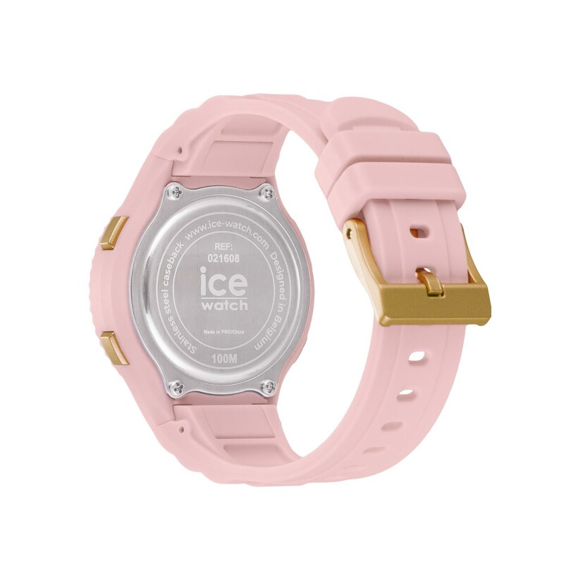 Montre Ice-Watch Ice digit Pink lady gold