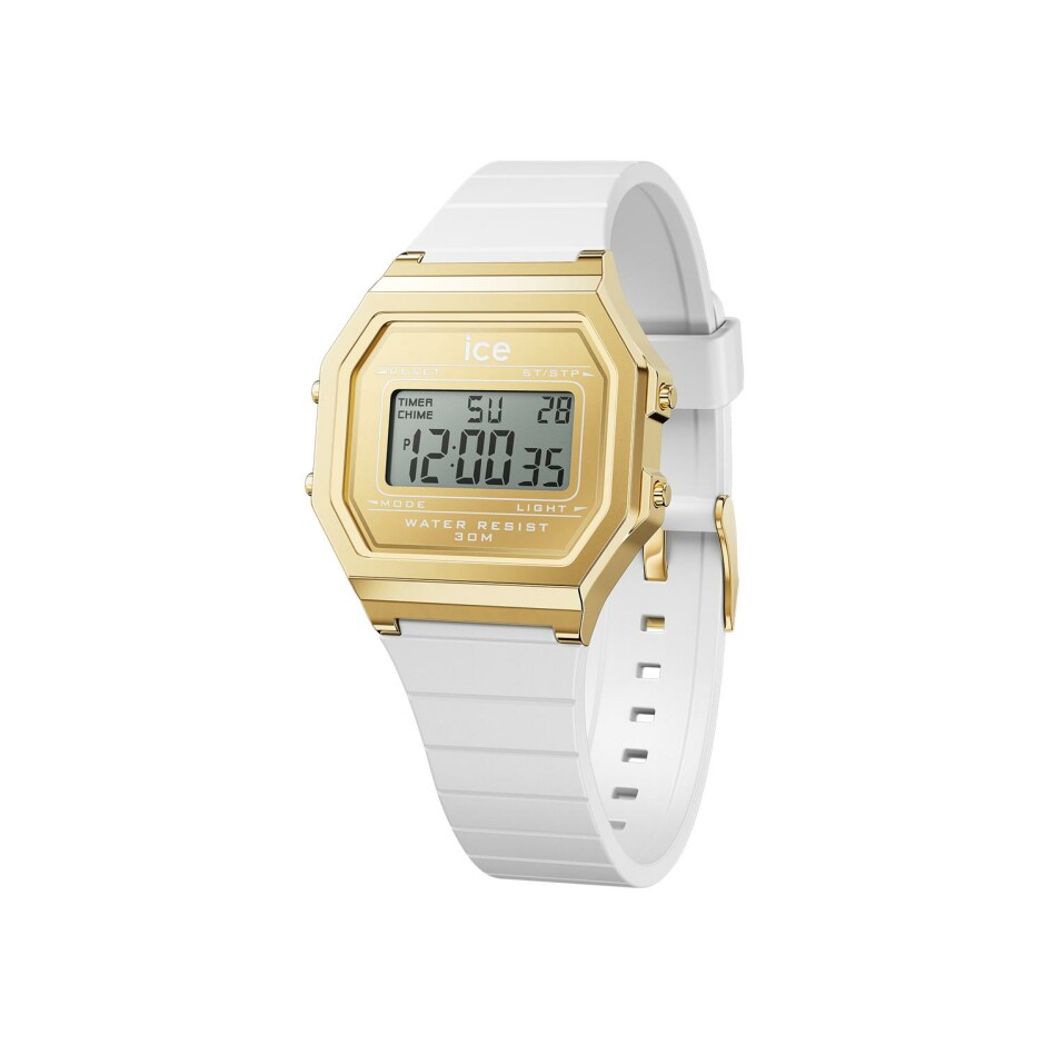 Montre Ice-Watch ICE digit retro White gold