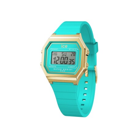 Montre Ice-Watch ICE digit retro Blue curacao