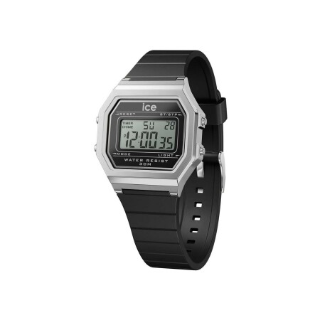 Montre Ice-Watch ICE digit Retro Black Silver