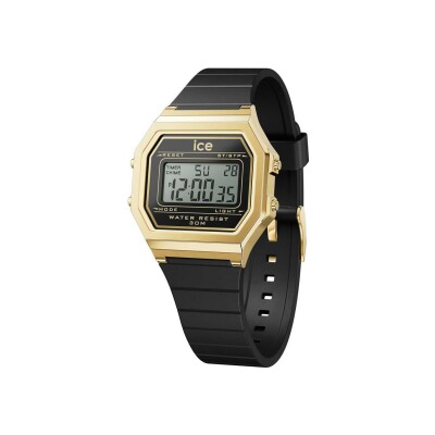 Montre Ice-Watch ICE digit Retro Black Gold