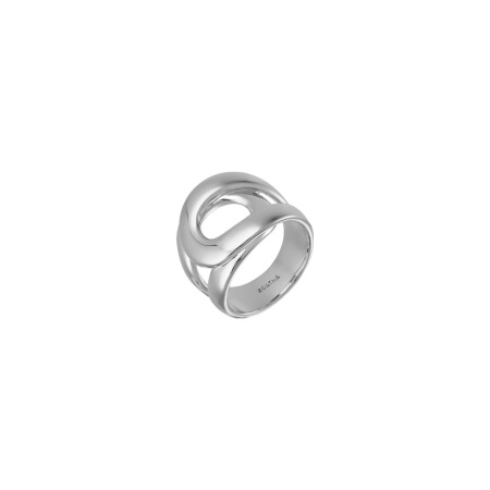 Bague large Agatha Curve en argent, taille 56