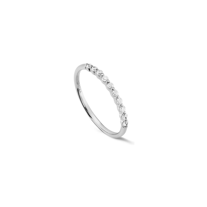 Bague Agatha Beloved en argent rhodié et oxydes de zirconium