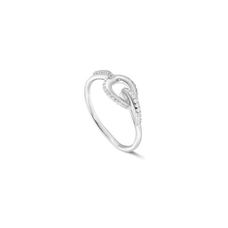 Bague Agatha Gemini en argent rhodié