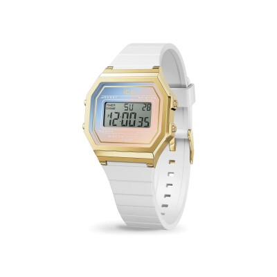 Montre Ice-Watch Ice digit retro White majestic