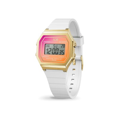 Montre Ice-Watch Ice digit retro White sunkissed