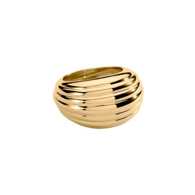 Bague Agatha Madeleine en laiton doré, taille 56