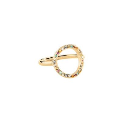 Bague Agatha Rainbow en argent, taille 52