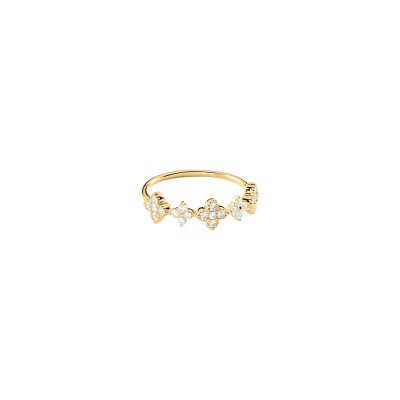 Bague Agatha Beloved en argent doré et oxyde de zirconium, taille 52