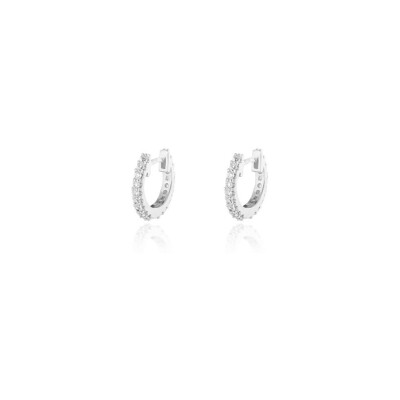 Boucles d'oreilles Agatha Austral en argent et oxydes de zirconiums