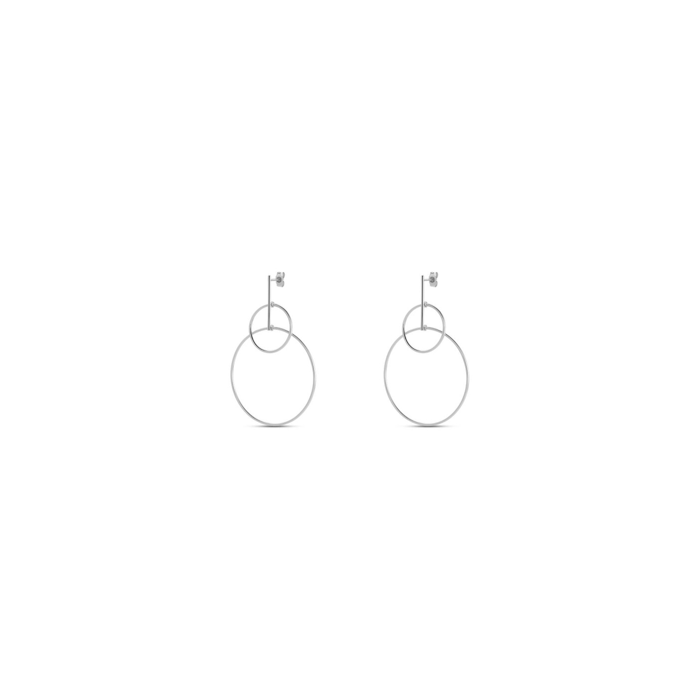 Boucles d'oreilles Agatha Cassini en argent