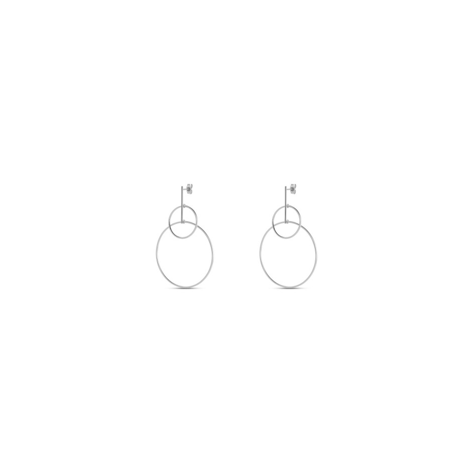 Boucles d'oreilles Agatha Cassini en argent