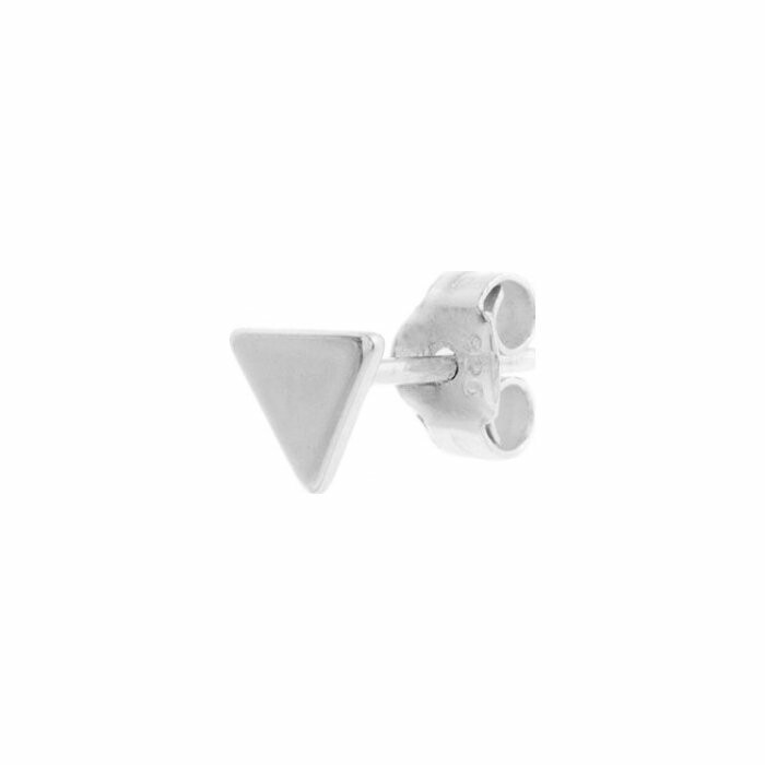Mono boucle d'oreille Agatha Mix & Match triangle en argent